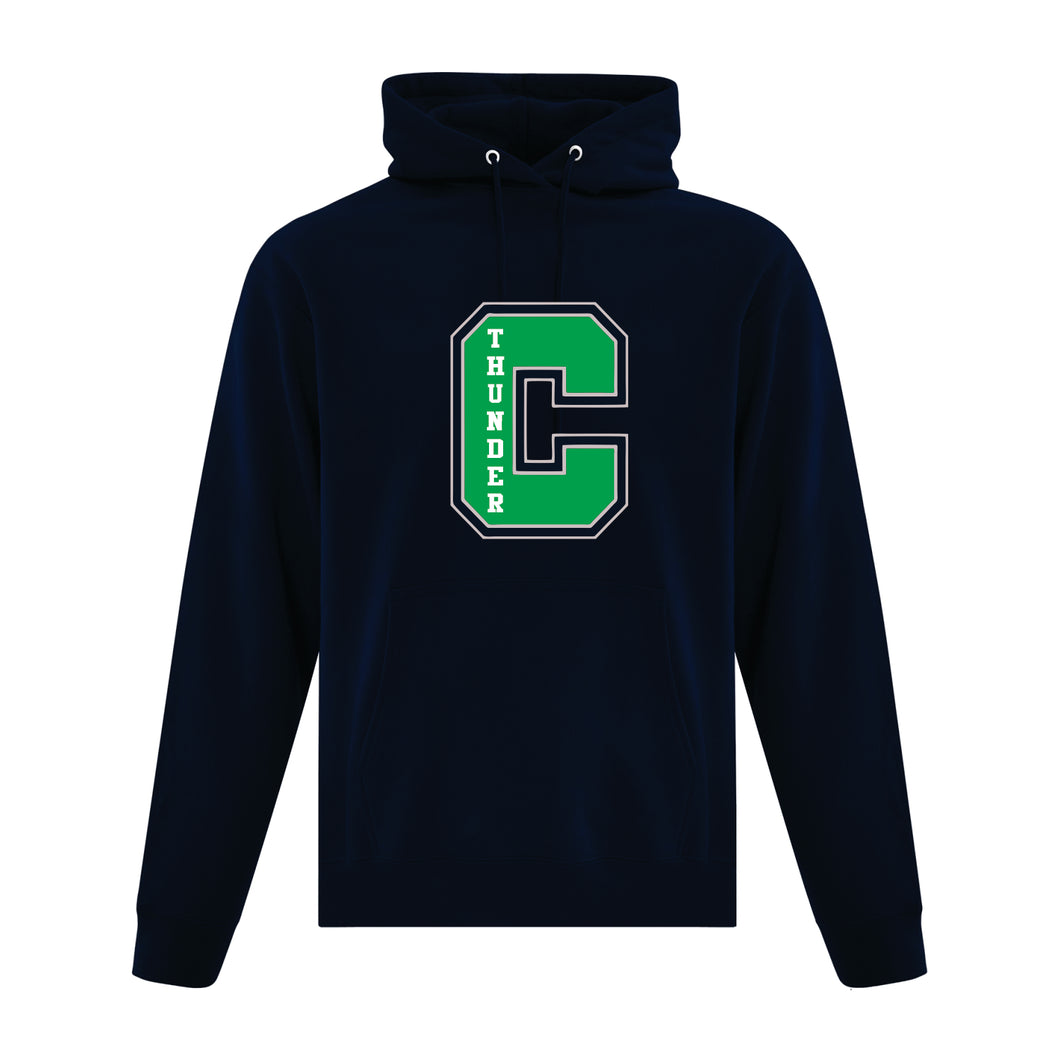 UNISEX EVERYDAY FLEECE HOODIE - ATCF2500 - CLARESHOLM THUNDER - EMB or HP