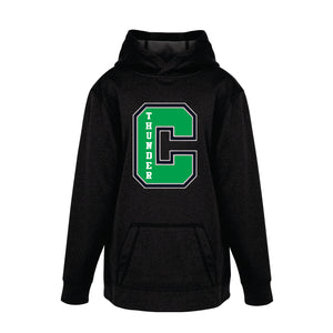 YOUTH GAME DAY HOODED SWEATSHIRT - Y2005 - CLARESHOLM THUNDER - EMB or HP