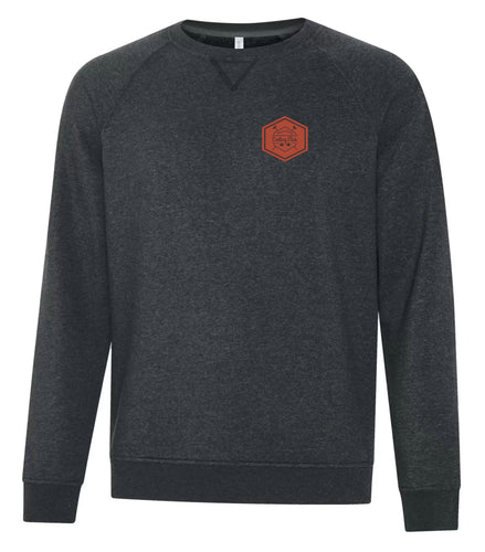 UNISEX VINTAGE CREWNECK SWEATSHIRT - F2046 - PC CURLING CLUB - PATCH