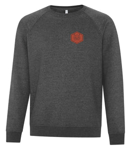 UNISEX VINTAGE CREWNECK SWEATSHIRT - F2046 - PC CURLING CLUB - PATCH