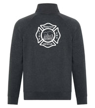Load image into Gallery viewer, VINTAGE 1/4 ZIP SWEATSHIRT - F2042 - ADULT - WATERTON FD LOGO - LEATH PATCH &amp; HP