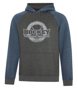 ATC VINTAGE TWO TONE HOODIE F2044- HOCKEY THROUGH THE AGES LOGO - HP