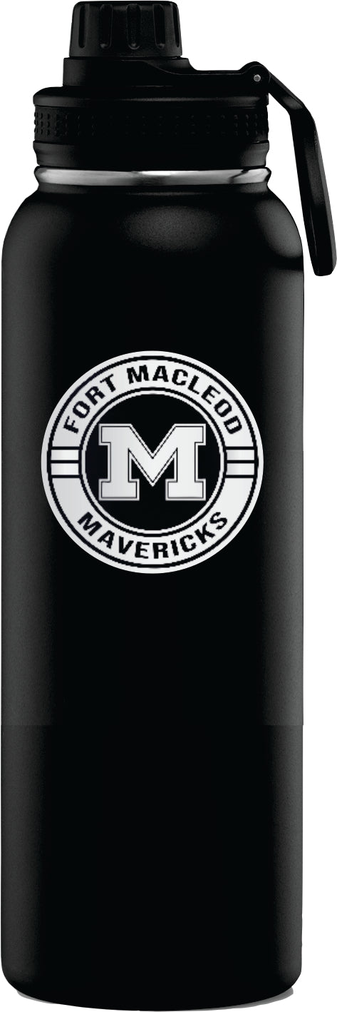 40oz. THERMOFLASK WATER BOTTLE - FM MAVERICKS HOCKEY - LASER ENGRAVE