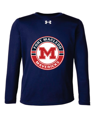 *NEW* YOUTH UNDER ARMOUR TEAM LONG SLEEVE - 1377488 - FM MAVERICKS HOCKEY - HP