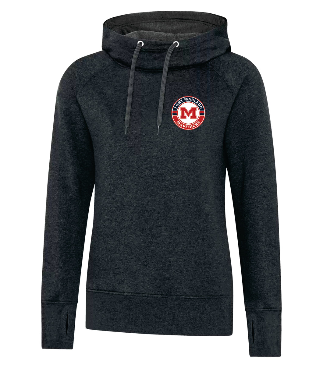 *NEW* LADIES' VINTAGE HOODIE - L2045 - FM MAVERICKS HOCKEY - SILICONE PATCH