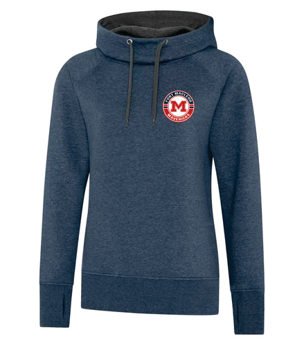 *NEW* LADIES' VINTAGE HOODIE - L2045 - FM MAVERICKS HOCKEY - SILICONE PATCH