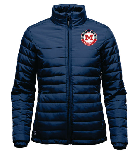 *NEW* MEN'S NAUTILUS QUILTED JACKET - QX-1 - FM MAVERICKS HOCKEY - SILICONE PATCH