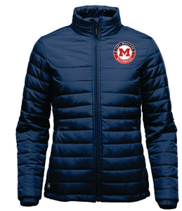 *NEW* MEN'S NAUTILUS QUILTED JACKET - QX-1 - FM MAVERICKS HOCKEY - SILICONE PATCH