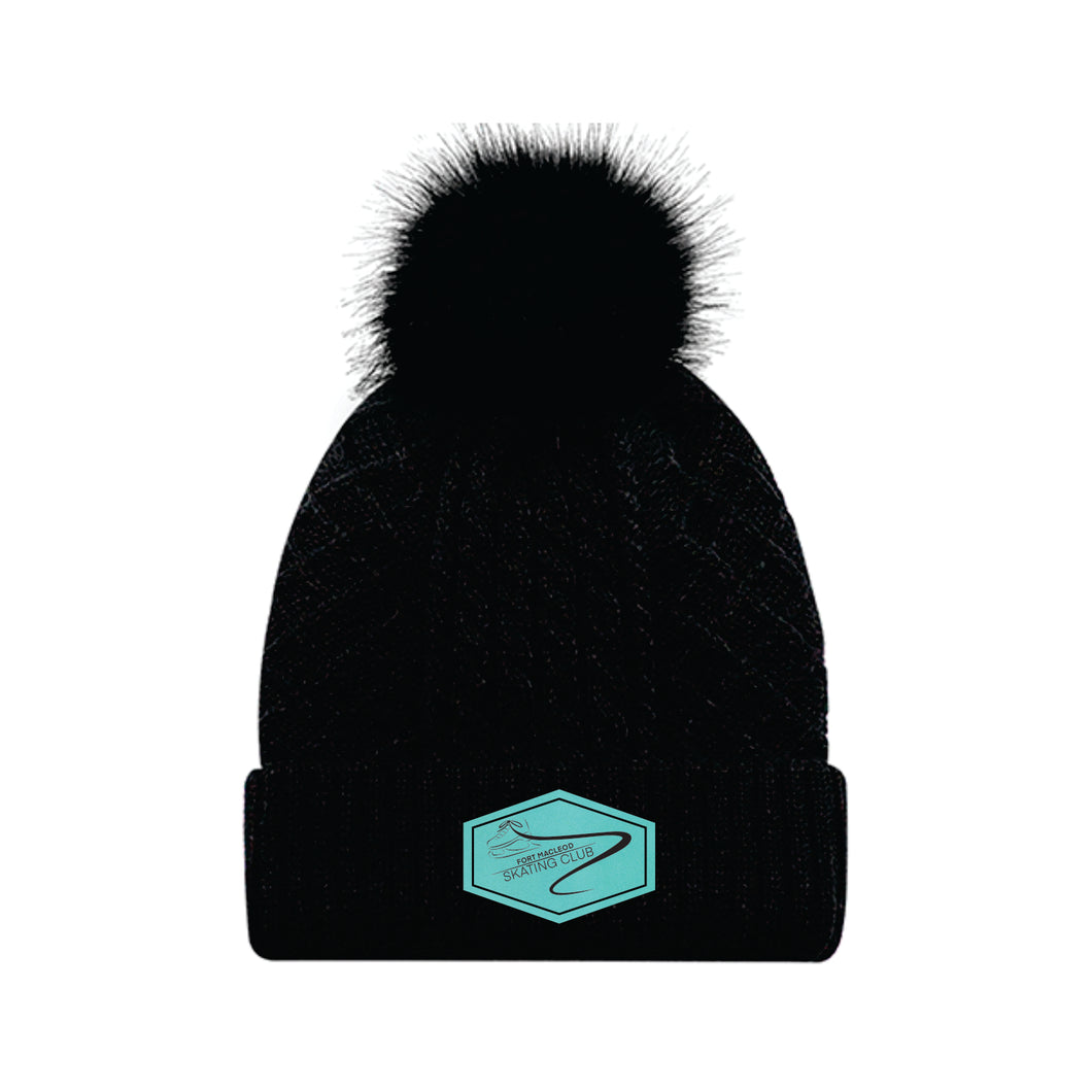 LADIES' POM POM TOQUE - 1E140L - FM SKATE CLUB - PATCH