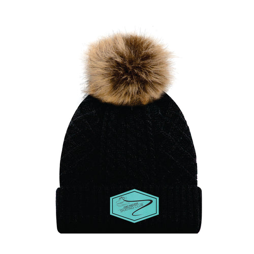 LADIES' POM POM TOQUE - 1E140L - FM SKATE CLUB - PATCH