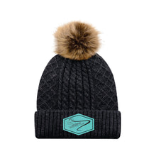 Load image into Gallery viewer, LADIES&#39; POM POM TOQUE - 1E140L - FM SKATE CLUB - PATCH