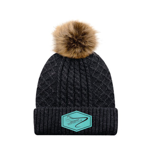LADIES' POM POM TOQUE - 1E140L - FM SKATE CLUB - PATCH