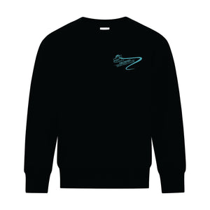 YOUTH FLEECE CREWNECK SWEATSHIRT - ATCY2400 - FM SKATE CLUB - EMB