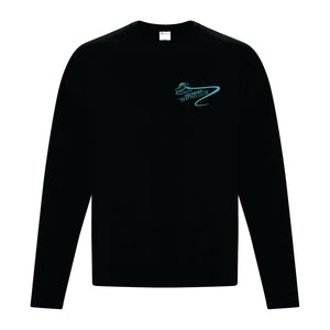 UNISEX FLEECE CREWNECK SWEATSHIRT - ATCF2400 - FM SKATE CLUB - EMB