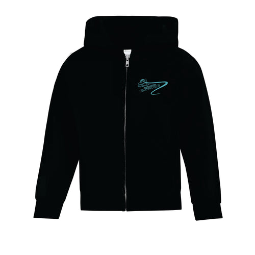YOUTH FLEECE ZIPUP HOODIE - ATCY2600 - FM SKATE CLUB - EMB