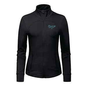 LADIES' ADVENTURER FRENCH TERRY PERFORMANCE FULL ZIP - L00851 - FM SKATE CLUB - EMB
