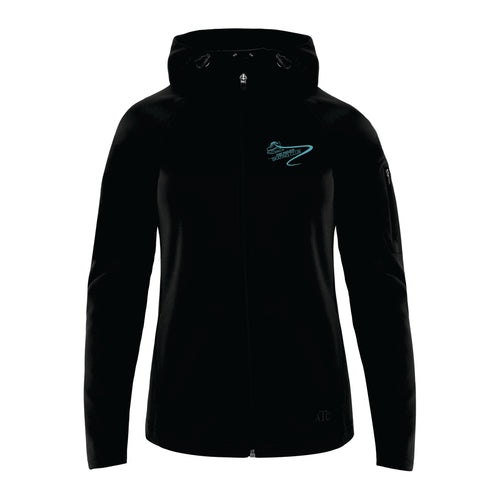 LADIES FLEECE HOODED JACKET - L221 - FM SKATE CLUB - EMB