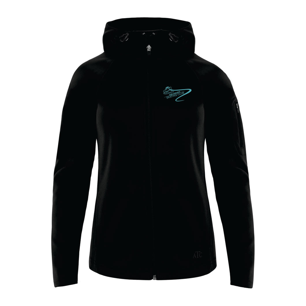 LADIES FLEECE HOODED JACKET - L221 - FM SKATE CLUB - EMB