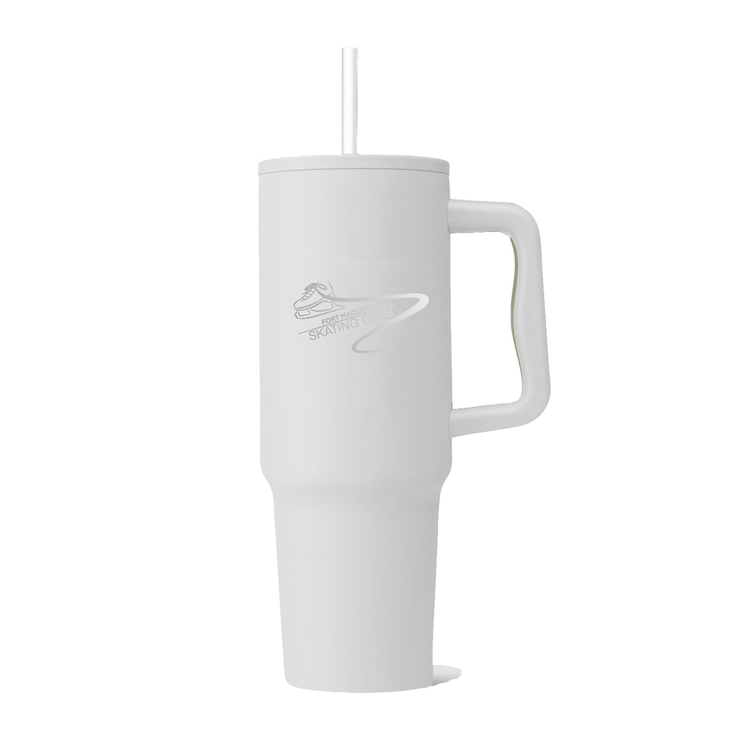 40oz. HANDLED TUMBLER - FM SKATE CLUB - LASER ENGRAVE