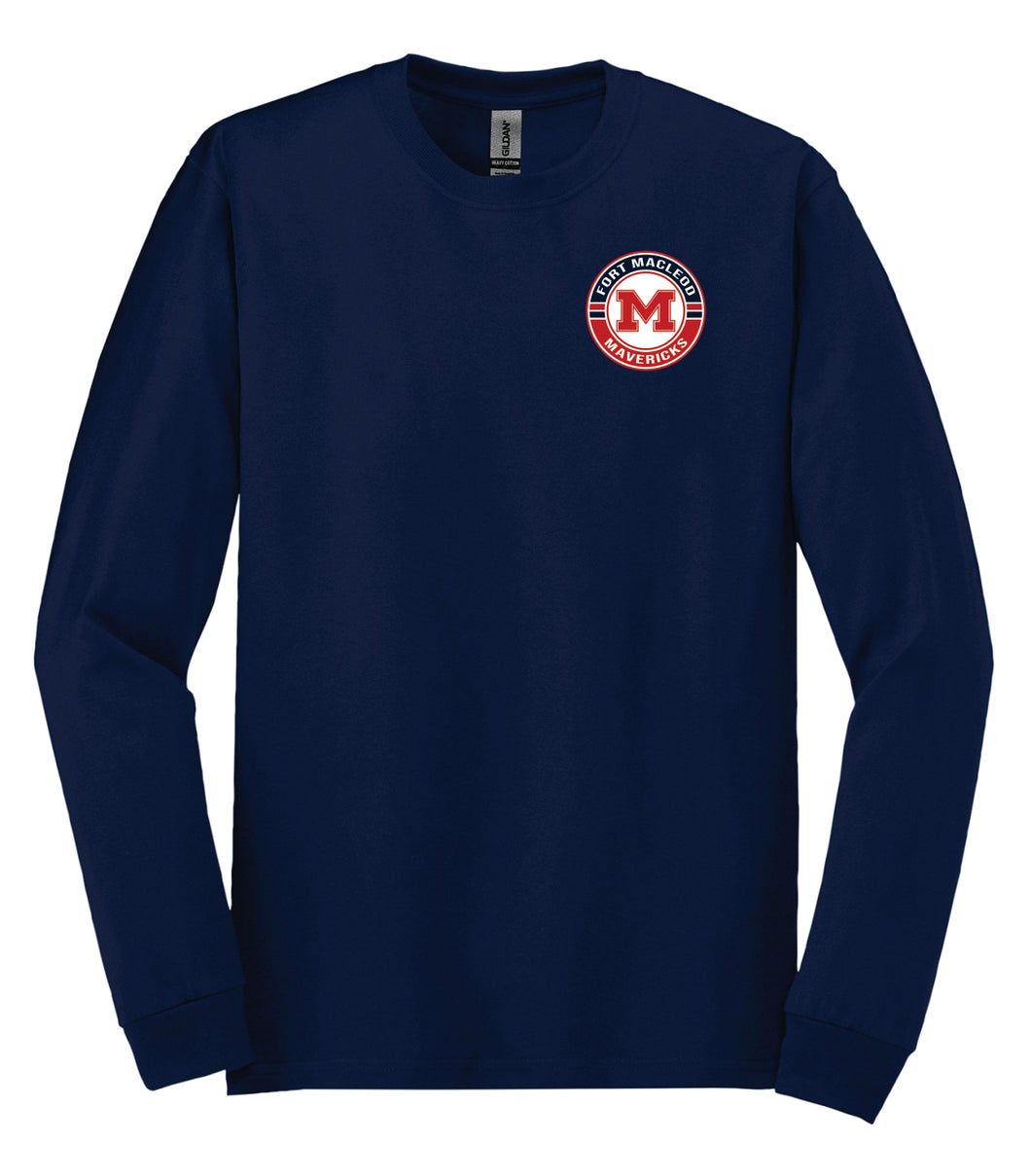 UNISEX HEAVY COTTON LONG SLEEVE - 5400 - FM MAVERICKS HOCKEY - HP