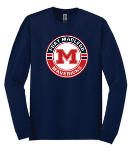 UNISEX HEAVY COTTON LONG SLEEVE - 5400 - FM MAVERICKS HOCKEY - HP