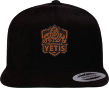 Load image into Gallery viewer, YP CLASSICS FLAT BILL SNAPBACK CAP - 6089M - FOOTHILLS YETIS - PATCH