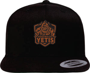 YP CLASSICS FLAT BILL SNAPBACK CAP - 6089M - FOOTHILLS YETIS - PATCH