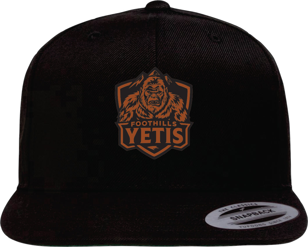 YP CLASSICS FLAT BILL SNAPBACK CAP - 6089M - FOOTHILLS YETIS - PATCH