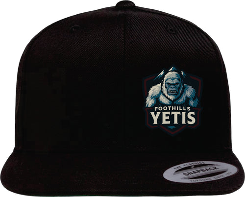 YP CLASSICS FLAT BILL SNAPBACK CAP - 6089M - FOOTHILLS YETIS - EMB