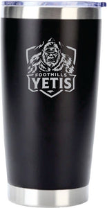 20oz. TRAVEL MUG - FOOTHILLS YETIS - LASER ENGRAVE