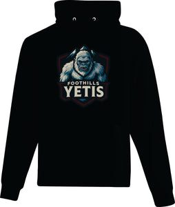 UNISEX EVERYDAY FLEECE HOODIE - ATCF2500 - FOOTHILLS YETIS - HP FULL FRONT