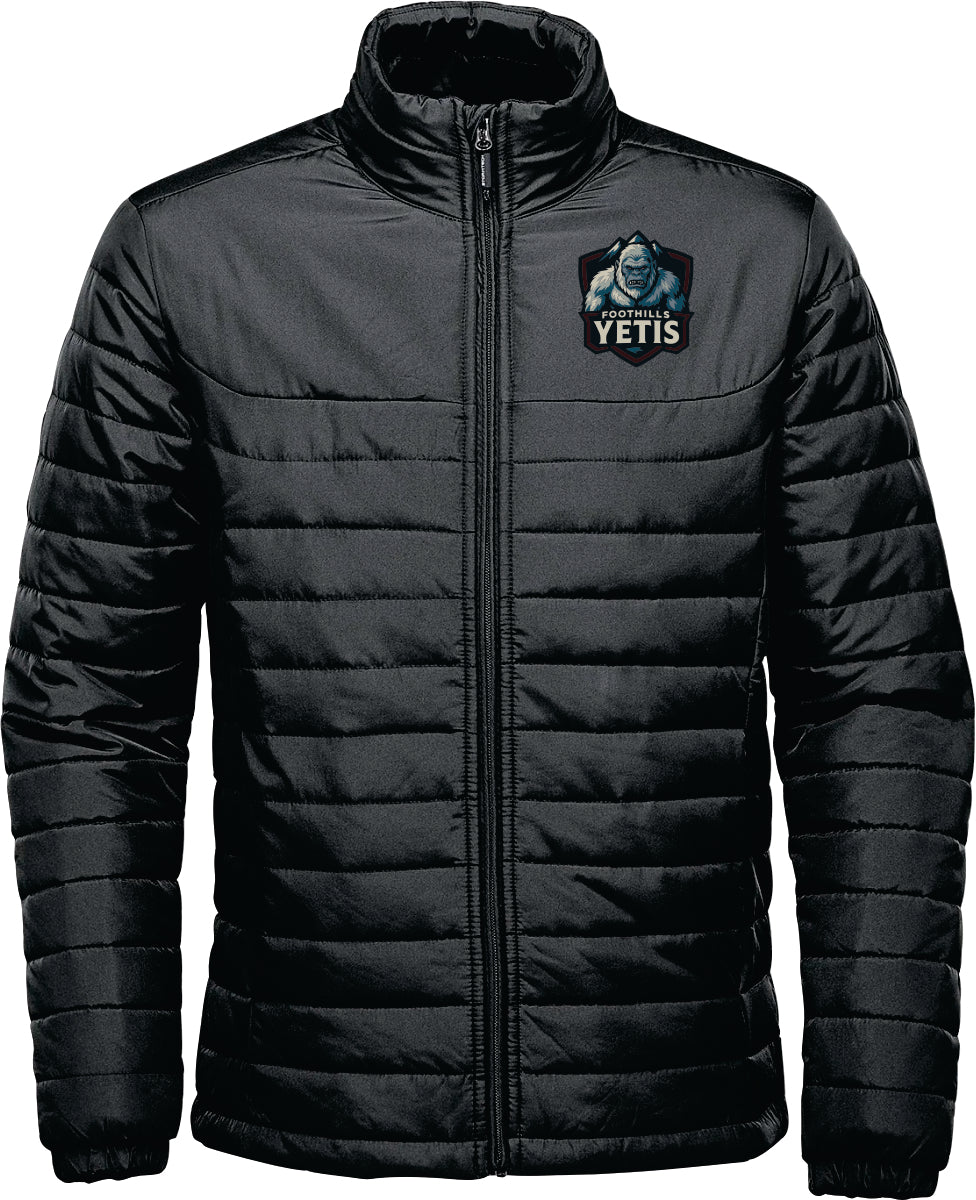MEN'S NAUTILUS QUILTED JACKET - QX-1 - FOOTHILLS YETIS - EMB