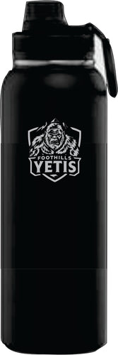 40oz. THERMOFLASK WATER BOTTLE - FOOTHILLS YETIS - LASER ENGRAVE
