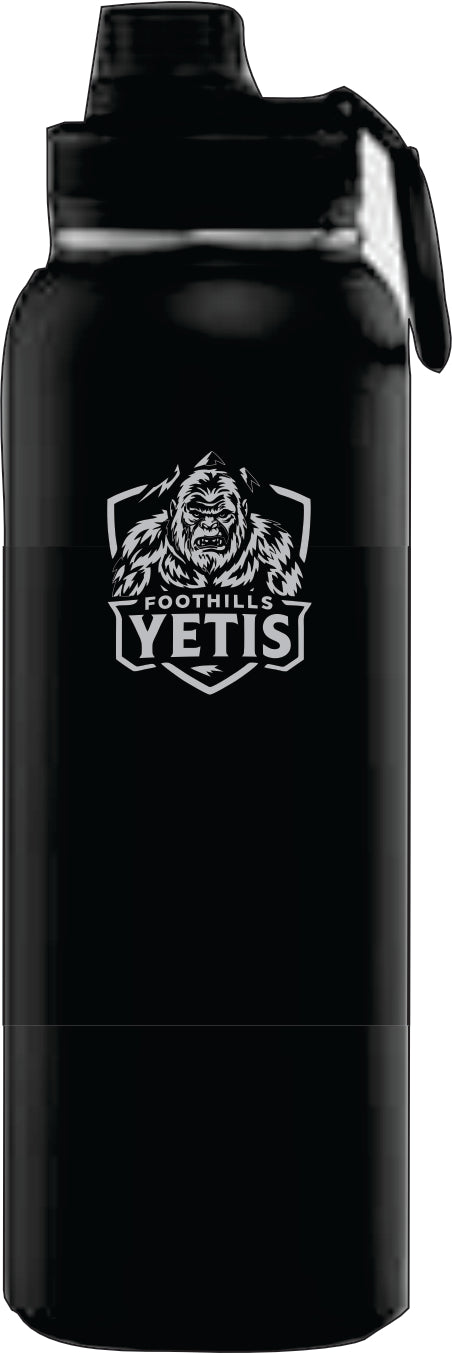 40oz. THERMOFLASK WATER BOTTLE - FOOTHILLS YETIS - LASER ENGRAVE