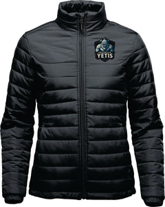 WOMEN'S NAUTILUS QUILTED JACKET - QX-1W - FOOTHILLS YETIS - EMB