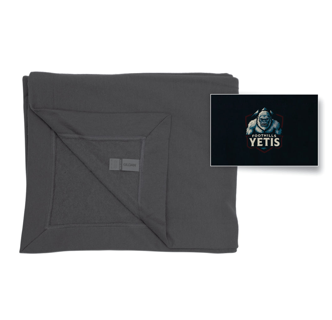 GILDAN FLEECE STADIUM BLANKET - 18900 - FOOTHILLS YETIS - EMB