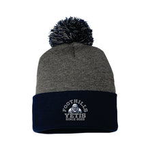 Load image into Gallery viewer, POM-POM CUFFED TOQUE - SP15 - FOOTHILLS YETIS - EMB