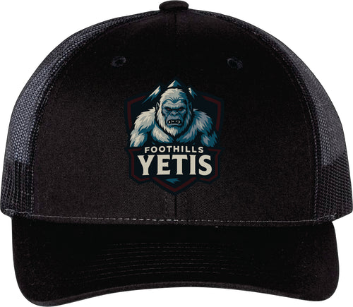 RICHARDSON LOW PRO TRUCKER CAP - 115 - FOOTHILLS YETIS - EMB
