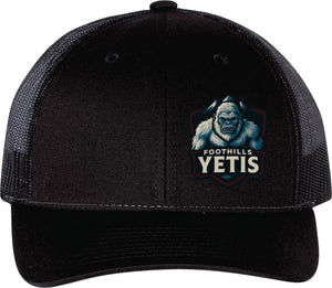 RICHARDSON LOW PRO TRUCKER CAP - 115 - FOOTHILLS YETIS - EMB