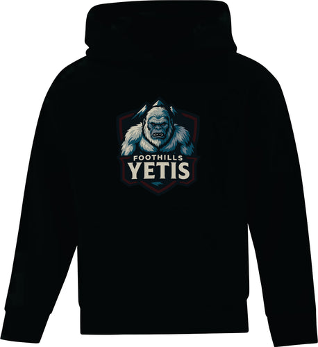 YOUTH EVERYDAY FLEECE HOODIE - ATCY2500 - FOOTHILLS YETIS - HP FULL FRONT
