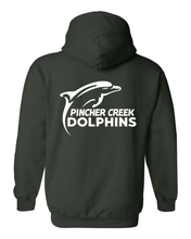 Load image into Gallery viewer, YOUTH GILDAN HOODED SWEATSHIRT - 18500B - PC DOLPHINS - HP