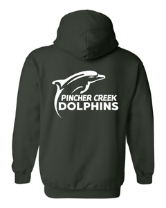 YOUTH GILDAN HOODED SWEATSHIRT - 18500B - PC DOLPHINS - HP