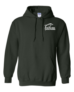 YOUTH GILDAN HOODED SWEATSHIRT - 18500B - PC DOLPHINS - HP