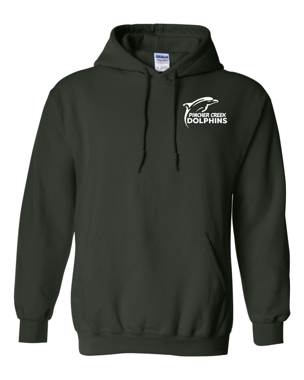 YOUTH GILDAN HOODED SWEATSHIRT - 18500B - PC DOLPHINS - HP