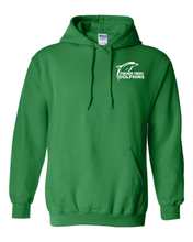 Load image into Gallery viewer, YOUTH GILDAN HOODED SWEATSHIRT - 18500B - PC DOLPHINS - HP