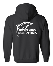Load image into Gallery viewer, UNISEX GILDAN FULL-ZIP SWEATSHIRT - 18600 - PC DOLPHINS - HP