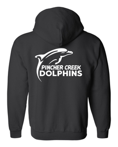 UNISEX GILDAN FULL-ZIP SWEATSHIRT - 18600 - PC DOLPHINS - HP