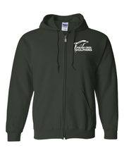 Load image into Gallery viewer, UNISEX GILDAN FULL-ZIP SWEATSHIRT - 18600 - PC DOLPHINS - HP