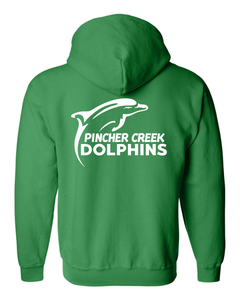 UNISEX GILDAN FULL-ZIP SWEATSHIRT - 18600 - PC DOLPHINS - HP