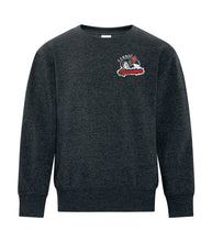 Load image into Gallery viewer, YOUTH FLEECE CREWNECK SWEATSHIRT- ATCY2400 - FERNIE GHOSTRIDERS - EMB